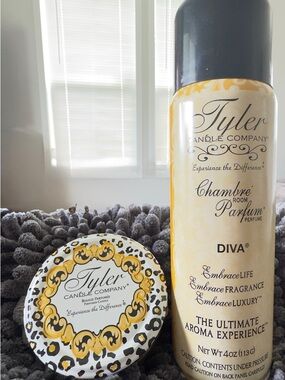 Tyler Candle Company 'Diva' Room Parfum & Tin Candle - Cream & Black